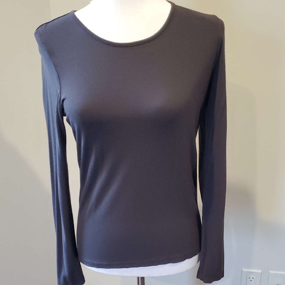 Liz Claiborne. Women's Black Long Sleeve Top
